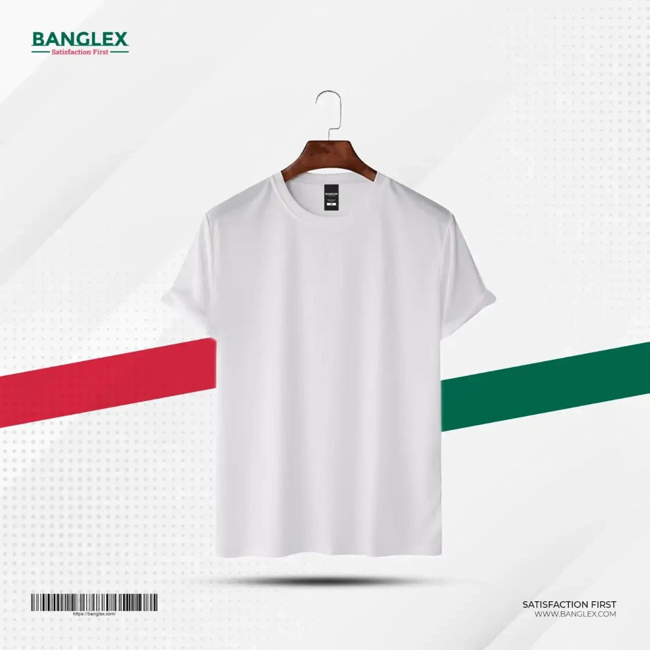Banglex Men's Premium Blank T-shirt - White
