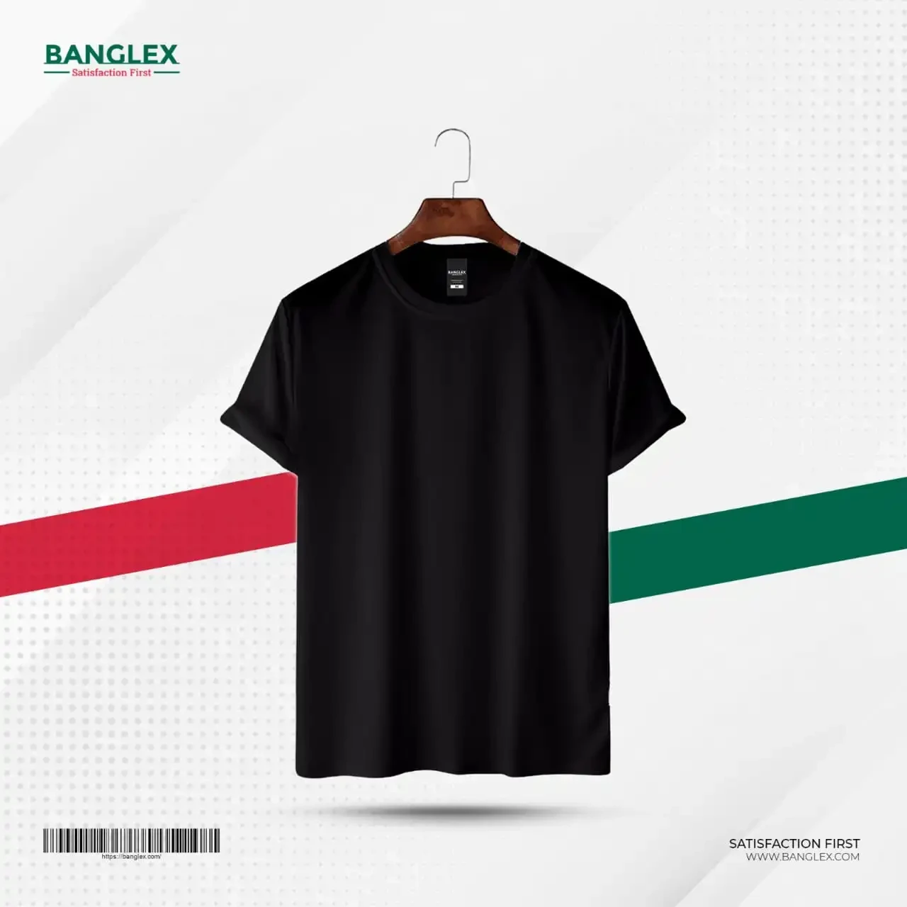 Banglex Men's Premium Blank T-shirt - Black
